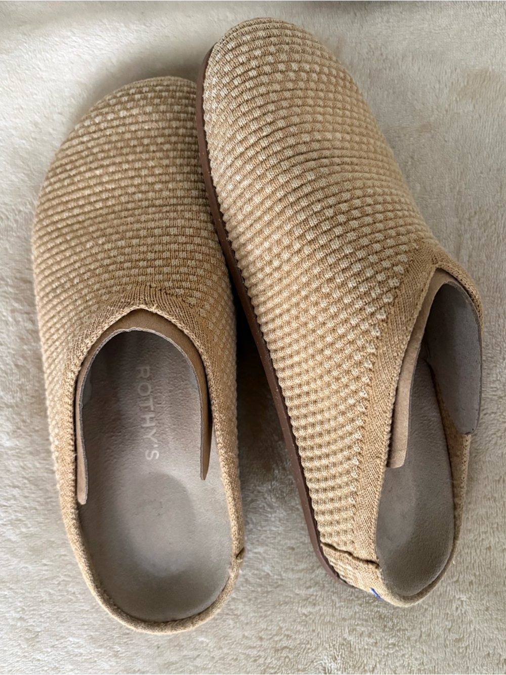Rothy’s The Hemp Casual Clog in Flax🔥Size 8